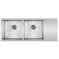 Chậu rửa bát 2 hố cân có bàn Inox304 Carysil Pona PNI1-1145 (110x45cm)