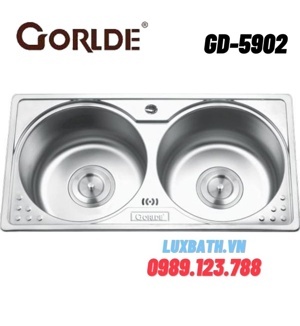 Chậu rửa bát 2 hố cân Gorlde GD5902 (GD-5902)