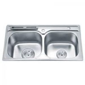 Chậu rửa bát 2 hố cân Gorlde GD5812 (GD-5812) - có cài dao