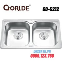 Chậu rửa bát 2 hố cân Inox Gorlde GD-5212