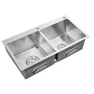 Chậu rửa bát 2 hố cân Royal SA7843Z