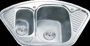 Chậu rửa bát 2 hố có hộp Inox Gorlde B2 (B-2)