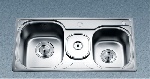 Chậu rửa bát 2 hố có hộp Inox Gorlde GD9035 (GD-9035)