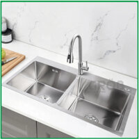 Chậu rửa bát 2 hố inox 304 - Grob - GS304-8245CC