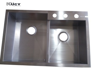 Chậu rửa bát 2 hố không bàn nhập khẩu Kucy KS8852 (KS-8852)