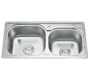 Chậu rửa bát 2 hố lệch Gorlde B209 (B-209)