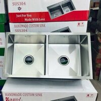 Chậu rửa bát âm bàn  78x43x23