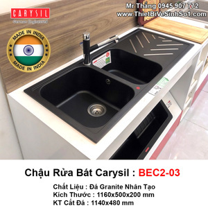 Chậu rửa bát Carysil BEC2 - 03