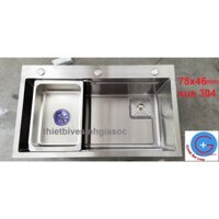 Chậu rửa bát chén 1 hố 78x46 SUS 304 xịn 100%| chậu 78 46 sus 304
