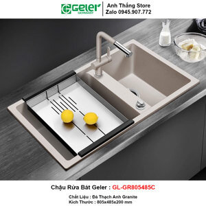 Chậu rửa bát đá Geler GL- GR 805485C