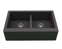 Chậu rửa bát đá màu đen Carysil REC2 Nera