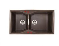 Chậu rửa bát đá màu nâu cafe Carysil LAC2 CAFE BROWN