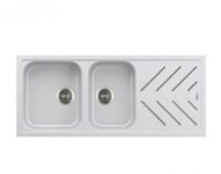 Chậu rửa bát đá màu trắng Carysil BEC2 Snova