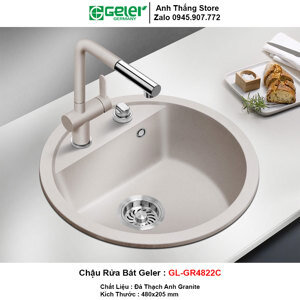 Chậu rửa bát đá tròn Geler GL-GR 4822C