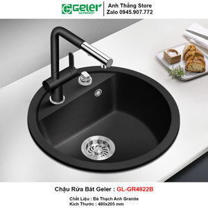 Chậu rửa bát đá tròn Geler GL-GR 4822B