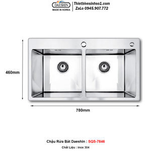Chậu rửa bát Daeshin SQS-7846