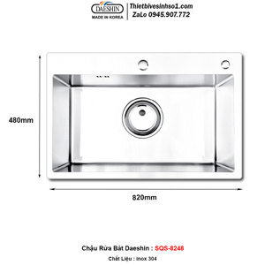Chậu rửa bát Daeshin SQS-8248