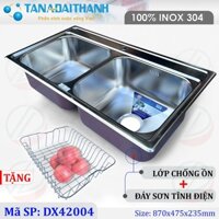 Chậu rửa bát Đại Thành DX42004 (ĐT84) inox sus304