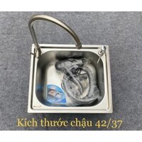 Chậu rửa bát dập inox đơn nhỏ