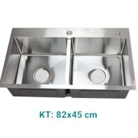 Chậu rửa bát đúc Handmade Korea 8245/7843 kèm rổ inox
