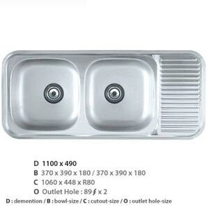 Chậu rửa bát Ecofa ESD-1100