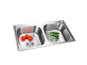 Chậu rửa bát inox 2 hố lệch Toàn Thắng T7842