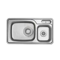 Chậu Rửa Bát Inox 2 Hố Lizens LISDP-870 Nhập Khẩu Từ Hàn Quốc