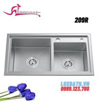 Chậu rửa bát Inox 304 2 hố lệch Bancoot 209R