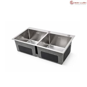 Chậu rửa bát inox 304 đúc liền 2 hố cân Picenza HM7843-616