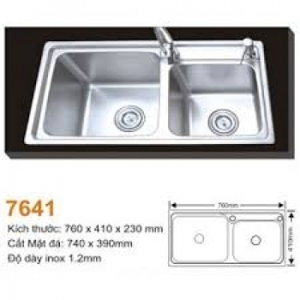 Chậu rửa bát inox AMTS 7641