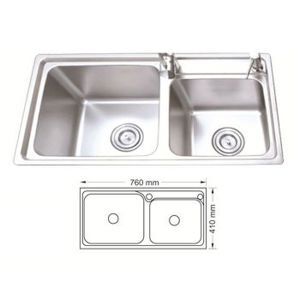 Chậu rửa bát inox AMTS 7641