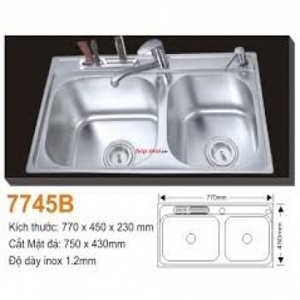 Chậu rửa bát inox AMTS 7745B