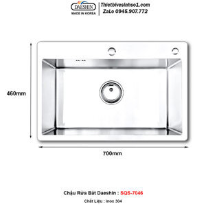 Chậu rửa bát Inox Daeshin SQS-7046