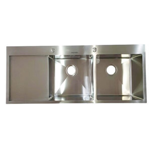 Chậu rửa bát inox Daeshin SQS-11048, 2 hố