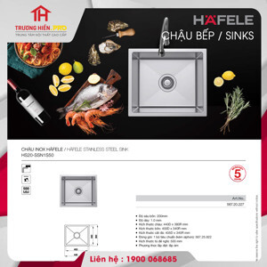 Chậu rửa bát inox Hafele HS20-SSN1S50