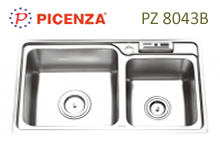 Chậu rửa bát inox nhập khẩu Picenza PZ8043B (PZ-8043B)
