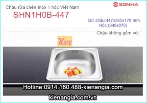 Chậu rửa bát inox SHN1H0B-447