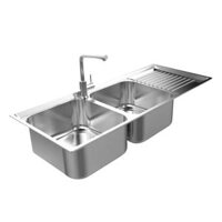 Chậu Rửa Bát Inox Sơn Hà S105D 2 Hố