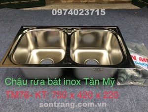Chậu rửa bát inox Tân Mỹ TM76