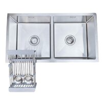 Chậu Rửa Bát Kagol Đúc Inox Hai Hố KA7843 CAN Âm Bàn Đá