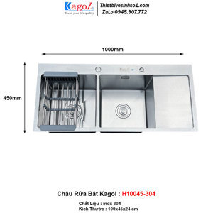 Chậu rửa bát Kagol H10045-304