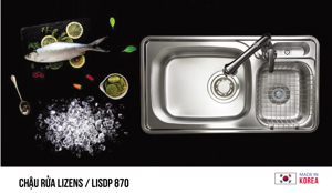 Chậu rửa bát LIZENS LISDP - 870