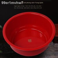 ◎﹉Chậu rửa bát lớn bằng nhựa cưới dày dặn chậu lớn để rửa rau và tắm chậu lớn chậu tròn chậu rửa hi chậu cưới chậu đỏ