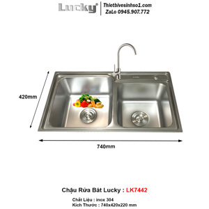 Chậu rửa bát Lucky LK7442L