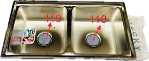 Chậu rửa bát Lucky LK7842, 2 hố