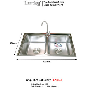 Chậu rửa bát Lucky LK8345
