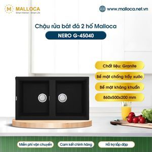 Chậu rửa bát Malloca Nero G- 45040