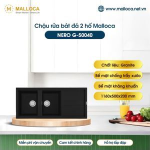 Chậu rửa bát Malloca Nero G- 50040