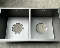 Chậu rửa bát màu ghi Inox 304 phủ nano Daelim 8345CA (830x450x250mm)