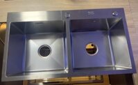Chậu rửa bát Merler H8245- cân 304 chống xước (đáy tổ ong)